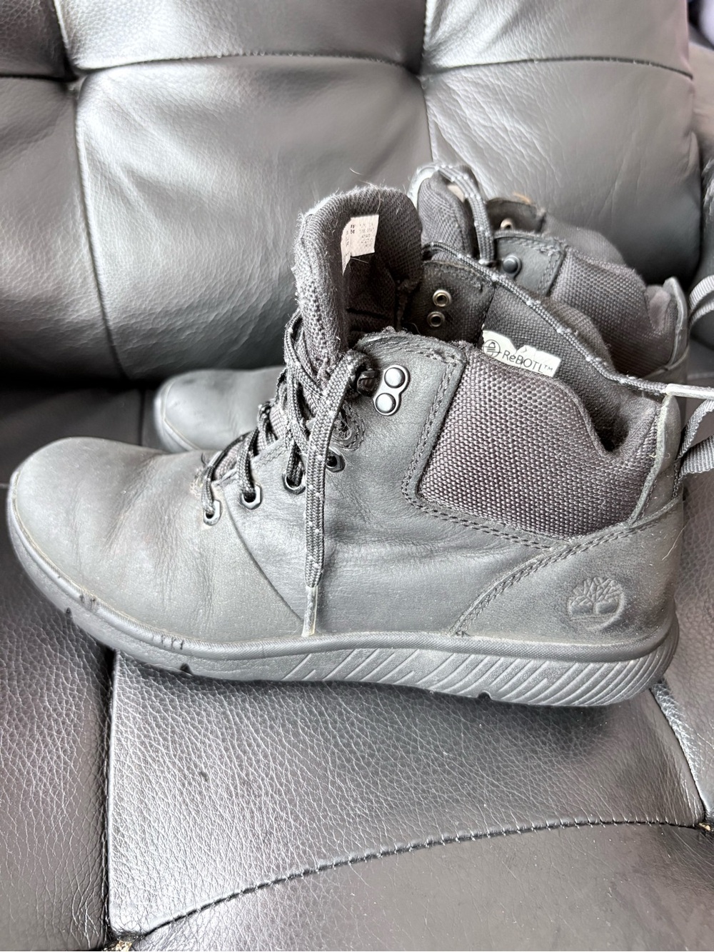 Timberland womens size 6 Black Lace-Up Ankle Boots
